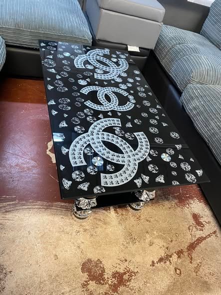 Square Black Coffee Table β Fully Assembled - Image 2