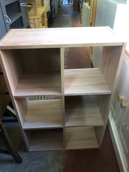 6 Cube Storage Unit – Oak Effect | Stylish & Practical - Image 4