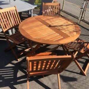 John Lewis Anyday 4 Seater Folding Bistro Set – Eucalyptus Wood