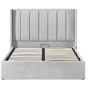 Double Ottoman Storage Bed Frame – Light Grey
