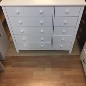 Scandinavia 5 + 5 Drawer Chest – White