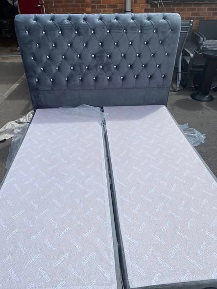 Kingsize Ottoman Bed Frame – Grey | Stylish Storage Bed