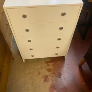 5 Drawer Chest – White