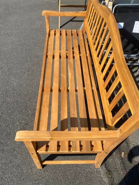 Henrietta Wooden 3 Seater Garden Bench – Outdoor Seating - Image 2