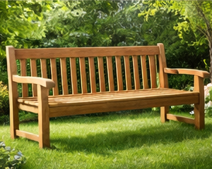 Henrietta Wooden 3 Seater Garden Bench – Outdoor Seating