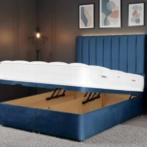 Divan Ottoman Bed with 48” Floorstanding Headboard – Luxury & Storage Combined